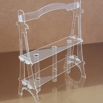 Intra απο ξύλο plywood 3mm-4mm πάχος - Δοκιμαστικός σωλήνας Βάζο λουλουδιών Βάση Φλασκών Δίασταση 30x30 cm Intraeaxys-zo9yxlr7 - Image 1