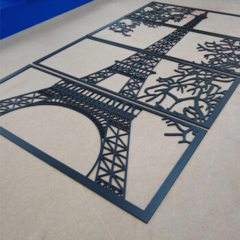 Intra απο ξύλο plywood 3mm-4mm πάχος - Τέχνη τοίχου σε καμβά με πολλά πάνελ με θέα στον Πύργο του Άιφελ Δίασταση 20x20 cm Intraeaxys-yon05ng7 - Image 3