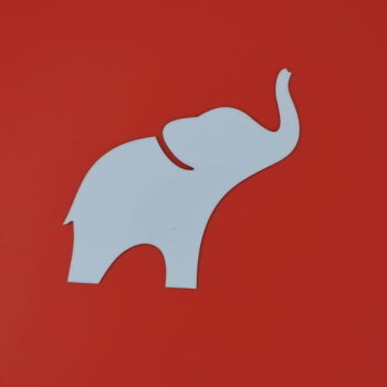 Intra απο ξύλο plywood 3mm-4mm πάχος - Σχήμα ελέφαντα Ημιτελές ξύλινο σχέδιο ζώων Δίασταση 30x30 cm Intraeaxys-eo4qrn97 - Image 1