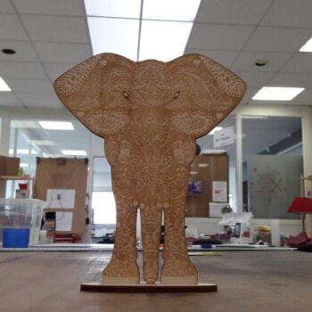 Intra απο ξύλο plywood 3mm-4mm πάχος - Engrave Elephant 5mm Δίασταση 30x30 cm Intraeaxys-d1lvgd6o - Image 1