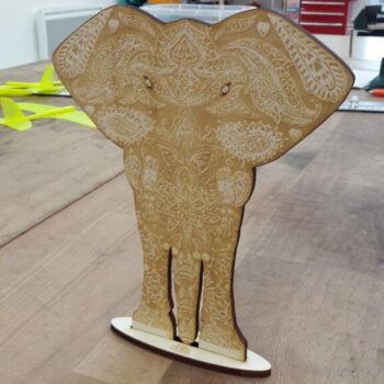 Intra απο ξύλο plywood 3mm-4mm πάχος - Engrave Elephant 5mm Δίασταση 30x30 cm Intraeaxys-d1lvgd6o - Image 3