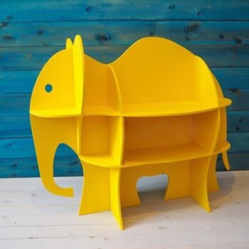 Intra απο ξύλο plywood 3mm-4mm πάχος - Έπιπλα Ράφι Βιβλίου Ελέφαντα για Βρεφικό Παιδικό Δωμάτιο Δίασταση 30x30 cm Intraeaxys-m1d6v0l7 - Image 1