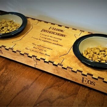 Intra απο ξύλο plywood 3mm-4mm πάχος - Αξεσουάρ για κατοικίδια με βάση για μπολ γάτας Δίασταση 30x30 cm Intraeaxys-r7vmre67 - Image 1