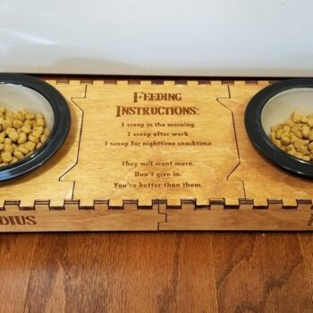 Intra απο ξύλο plywood 3mm-4mm πάχος - Αξεσουάρ για κατοικίδια με βάση για μπολ γάτας Δίασταση 30x30 cm Intraeaxys-r7vmre67 - Image 3