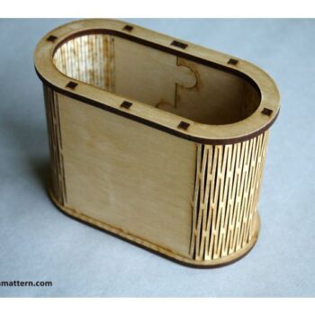 Intra απο ξύλο plywood 3mm-4mm πάχος - Θήκη μαρκαδόρου Living Hinge Container Δίασταση 30x30 cm Intraeaxys-zo9y36e7 - Image 1