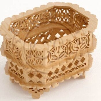 Intra απο ξύλο plywood 3mm-4mm πάχος - Ξύλινο Διακοσμητικό Καλάθι Δίασταση 30x30 cm Intraeaxys-eo2048m7 - Image 1