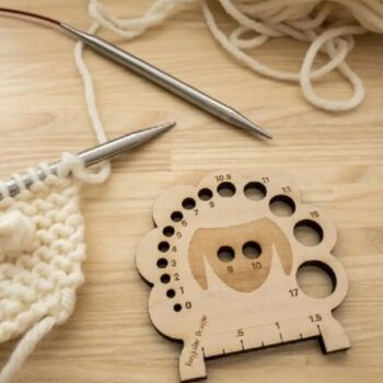 Intra απο ξύλο plywood 3mm-4mm πάχος - Ξύλινο Πρόβατο Πλεκτομηχανές Δείγμα Χάρακα για Μέτρηση Δίασταση 30x30 cm Intraeaxys-pokwmlko - Image 3