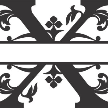 Intra απο ξύλο plywood 3mm-4mm πάχος - Regal Split Font X Δίασταση 30x30 cm Intraeaxys-m1d6wpl7 - Image 1