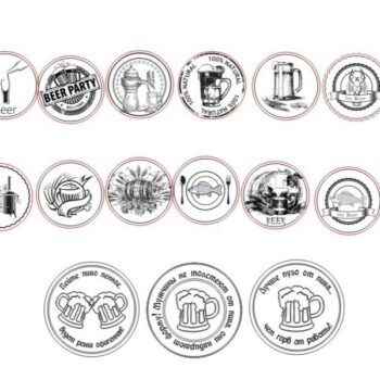 Intra απο ξύλο plywood 3mm-4mm πάχος - Σουβέρ μπύρας με χαραγμένο κατά παραγγελία Δίασταση 30x30 cm Intraeaxys-6o38ydq1 - Image 3