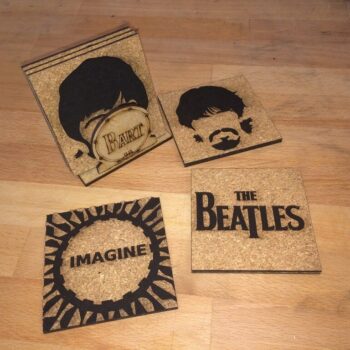 Intra απο ξύλο plywood 3mm-4mm πάχος - Σουβέρ των Beatles Δίασταση 30x30 cm Intraeaxys-ro6y2m27 - Image 3