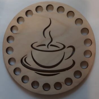 Intra απο ξύλο plywood 3mm-4mm πάχος - Ξύλινο χαραγμένο σουβέρ για καφέ Δίασταση 30x30 cm Intraeaxys-p7ym5r27 - Image 1