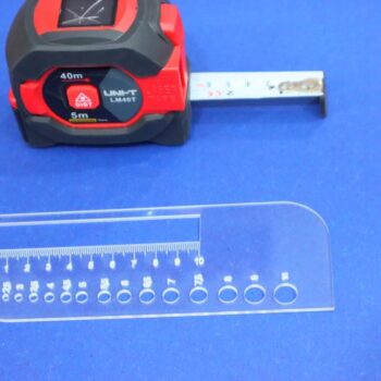 Intra απο ξύλο plywood 3mm-4mm πάχος - Ακρυλικός χάρακας μετρητή πλεξίματος Δίασταση 20x20 cm Intraeaxys-e1gk92vo - Image 5