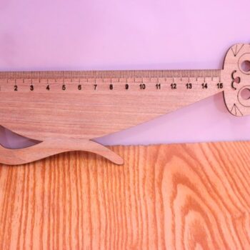 Intra απο ξύλο plywood 3mm-4mm πάχος - Χαριτωμένος ξύλινος χάρακας γάτας Δίασταση 30x30 cm Intraeaxys-67wl8ww1 - Image 5