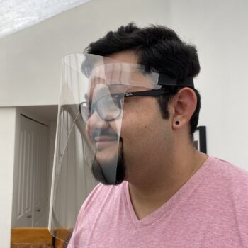 Intra απο ξύλο plywood 3mm-4mm πάχος - ΜΑΠ Ασπίδα Προσώπου Single Piece Δίασταση 30x30 cm Intraeaxys-6o3ylyp7 - Image 1