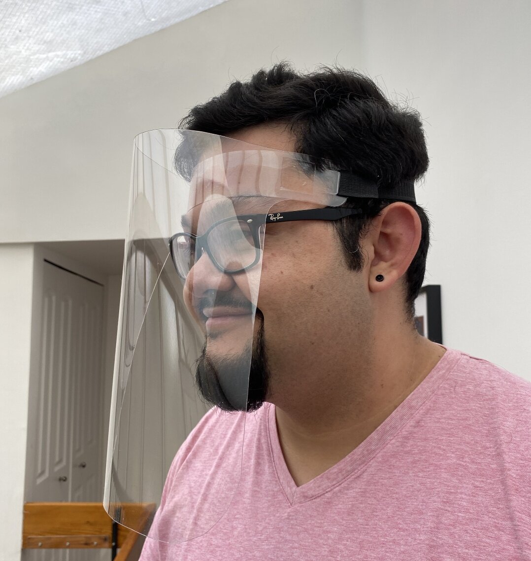 Intra απο ξύλο plywood 3mm-4mm πάχος - ΜΑΠ Ασπίδα Προσώπου Single Piece Δίασταση 30x30 cm Intraeaxys-6o3ylyp7