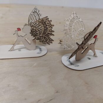 Intra απο ξύλο plywood 3mm-4mm πάχος - Ξύλινο ντεκόρ τραπεζιού αγγέλου Δίασταση 30x30 cm Intraeaxys-6o3yx2j7 - Image 3