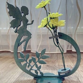 Intra απο ξύλο plywood 3mm-4mm πάχος - Σταντ λουλουδιών Fairy Flower Holder Δίασταση 30x30 cm Intraeaxys-voq2vm5o - Image 1