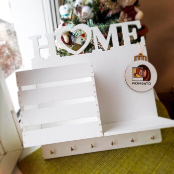 Intra απο ξύλο plywood 3mm-4mm πάχος - Ράφι τοίχου για κλειδί Δίασταση 30x30 cm Intraeaxys-joedqw91 - Image 1