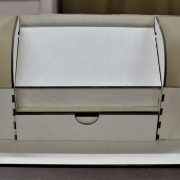 Intra απο ξύλο plywood 3mm-4mm πάχος - Οργανωτής γραφείου με συρτάρι Δίασταση 30x30 cm Intraeaxys-lopqdyk7 - Image 1