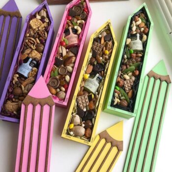 Intra απο ξύλο plywood 3mm-4mm πάχος - Μολύβι Candy Box Κουτί δώρου σε σχήμα μολυβιού Δίασταση 30x30 cm Intraeaxys-m1d6lky7 - Image 1