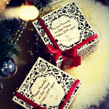 Intra απο ξύλο plywood 3mm-4mm πάχος - Κουτί δώρου Μπομπονιέρα Γάμου Δίασταση 30x30 cm Intraeaxys-075y6j3o - Image 1