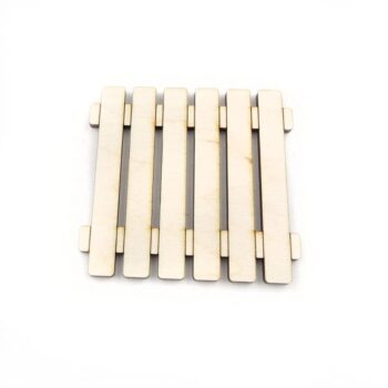 Intra απο ξύλο plywood 3mm-4mm πάχος - Σχήμα Ξύλινου φράχτη για χειροτεχνίες Δίασταση 30x30 cm Intraeaxys-eo4nyey7 - Image 1