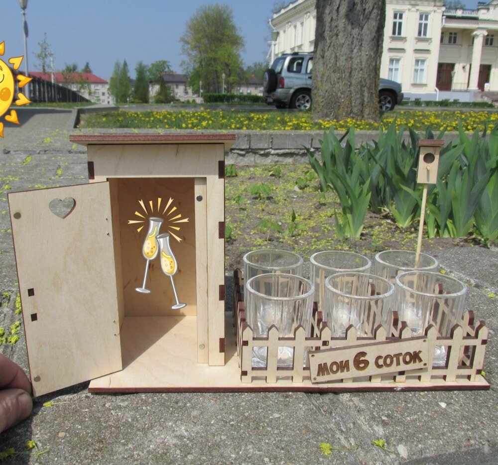 Intra απο ξύλο plywood 3mm-4mm πάχος - Γυάλινη θήκη мои 6 соток 4mm Δίασταση 30x30 cm Intraeaxys-joed3r81