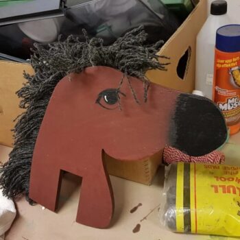 Intra απο ξύλο plywood 3mm-4mm πάχος - Κεφάλι αλόγου παιχνιδιών Δίασταση 30x30 cm Intraeaxys-6o3yp837 - Image 1