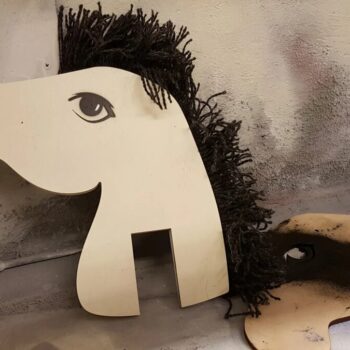 Intra απο ξύλο plywood 3mm-4mm πάχος - Κεφάλι αλόγου παιχνιδιών Δίασταση 30x30 cm Intraeaxys-6o3yp837 - Image 6