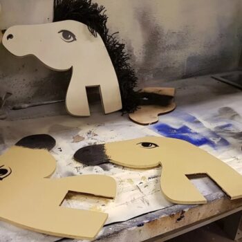 Intra απο ξύλο plywood 3mm-4mm πάχος - Κεφάλι αλόγου παιχνιδιών Δίασταση 30x30 cm Intraeaxys-6o3yp837 - Image 7