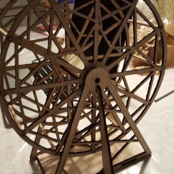 Intra απο ξύλο plywood 3mm-4mm πάχος - Τροχός λούνα παρκ 3mm Κόντρα πλακέ Δίασταση 30x30 cm Intraeaxys-eo209r67 - Image 3