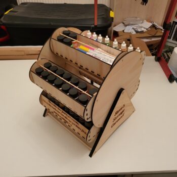 Intra απο ξύλο plywood 3mm-4mm πάχος - Καρουζέλ αποθήκευσης Δίασταση 30x30 cm Intraeaxys-qomm98po - Image 1