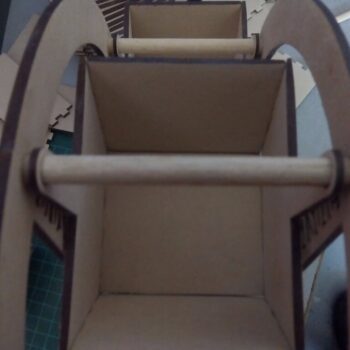 Intra απο ξύλο plywood 3mm-4mm πάχος - Τροχός λούνα παρκ 3mm MDF Δίασταση 30x30 cm Intraeaxys-eo20py37 - Image 4