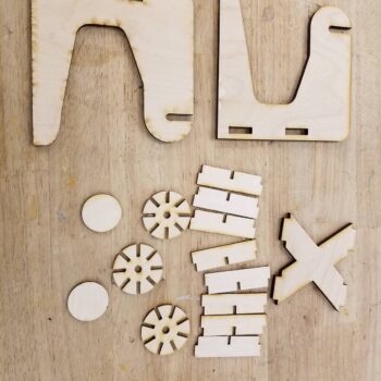 Intra απο ξύλο plywood 3mm-4mm πάχος - Αρχείο PDF 3D Printer Spool Holder Δίασταση 30x30 cm Intraeaxys-51rrm3r1 - Image 3