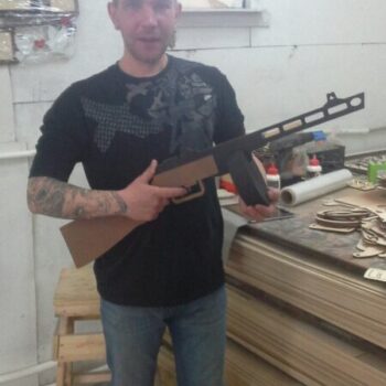 Intra απο ξύλο plywood 3mm-4mm πάχος - Υποπολυβόλο PPSh-41 Δίασταση 30x30 cm Intraeaxys-lopqnrk7 - Image 1