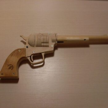 Intra απο ξύλο plywood 3mm-4mm πάχος - Αρχείο PDF Single Action Army Rubber Band Gun Δίασταση 30x30 cm Intraeaxys-078mw5o5 - Image 1