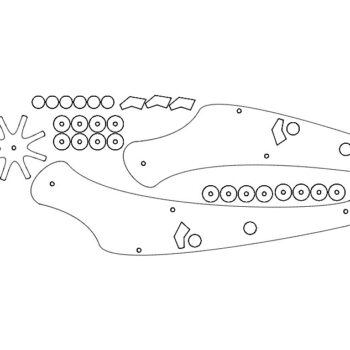 Intra απο ξύλο plywood 3mm-4mm πάχος - Λαστιχένιο πιστόλι απλό Δίασταση 30x30 cm Intraeaxys-e1g8xdol - Image 1