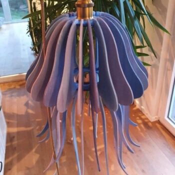 Intra απο ξύλο plywood 3mm-4mm πάχος - Λάμπες μέδουσες Δίασταση 30x30 cm Intraeaxys-eox89241 - Image 1