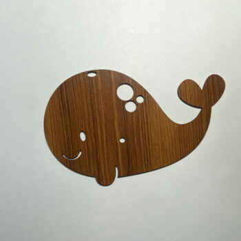 Intra απο ξύλο plywood 3mm-4mm πάχος - Happy Whale Shape Wood Craft Cutout Δίασταση 30x30 cm Intraeaxys-e1gkjqxo - Image 3