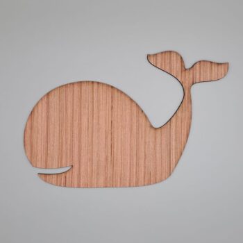 Intra απο ξύλο plywood 3mm-4mm πάχος - Ημιτελές ξύλινο κενό αποκοπής θαλάσσιων ζώων φάλαινας Δίασταση 30x30 cm Intraeaxys-lopqr257 - Image 1