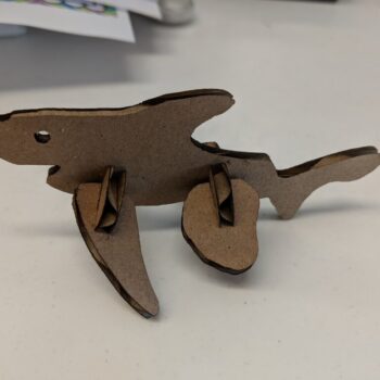 Intra απο ξύλο plywood 3mm-4mm πάχος - Καρχαρίας από χαρτόνι Δίασταση 30x30 cm Intraeaxys-zo9ygl47 - Image 3