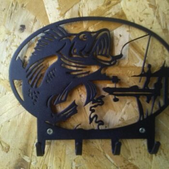 Intra απο ξύλο plywood 3mm-4mm πάχος - Μπρελόκ Ψαρέματος Κρεμάστρα για μπρελόκ Δίασταση 5x5 cm Intraeaxys-m1d6yld7 - Image 1