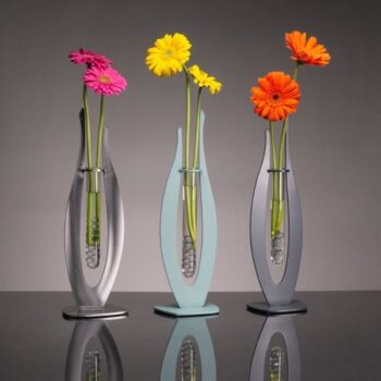 Intra απο ξύλο plywood 3mm-4mm πάχος - Μοντέρνα βάση φιάλης βάζου λουλουδιών Δίασταση 30x30 cm Intraeaxys-eo0n5mg1 - Image 1