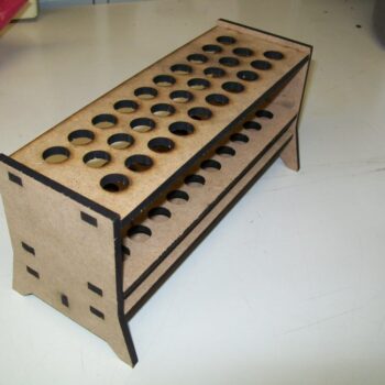 Intra απο ξύλο plywood 3mm-4mm πάχος - Ξύλινη σχάρα δοκιμαστικών σωλήνων Δίασταση 30x30 cm Intraeaxys-joedjpn1 - Image 3