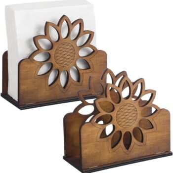 Intra απο ξύλο plywood 3mm-4mm πάχος - Sunflower Papkin Holder Farmhouse Pinkin Dispenser Δίασταση 40x50 cm Intraeaxys-075kdm37 - Image 3
