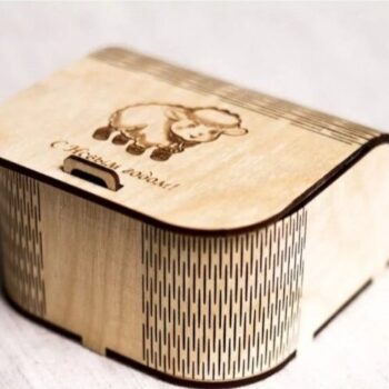 Intra απο ξύλο plywood 3mm-4mm πάχος - Μικρό κουτί δώρου Ξύλινο κουτί κοσμημάτων Δίασταση 30x30 cm Intraeaxys-075yrqpo - Image 1