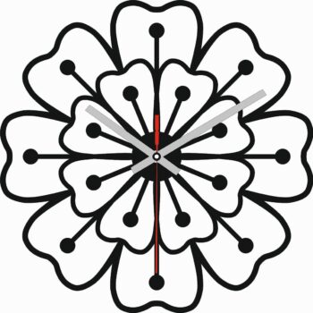 Intra απο ξύλο plywood 3mm-4mm πάχος - Κομψό Ρολόι τοίχου Δωμάτιο Dcor Δίασταση 30x30 cm Intraeaxys-d1lvp5po - Image 3