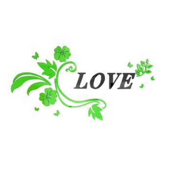 Intra απο ξύλο plywood 3mm-4mm πάχος - Romantic Love Flower Vine 3D Ακρυλικό Κρυστάλλινο Διακόσμηση τοίχου Δίασταση 20x20 cm Intraeaxys-r7vmr467 - Image 1