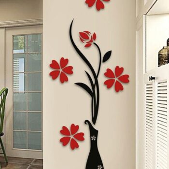 Intra απο ξύλο plywood 3mm-4mm πάχος - Τέχνη τοίχου λουλουδιών Δίασταση 30x30 cm Intraeaxys-eo20xl47 - Image 1