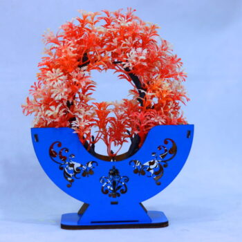 Intra απο ξύλο plywood 3mm-4mm πάχος - Ξύλινο καλάθι λουλουδιών Βάση λουλουδιών Δίασταση 30x30 cm Intraeaxys-078y3xqo - Image 9